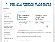 Tablet Screenshot of financial-freedom-made-simple.com